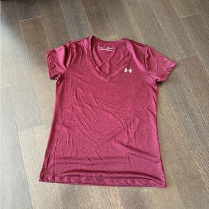 Women’s Maroon Under Armour VNeck